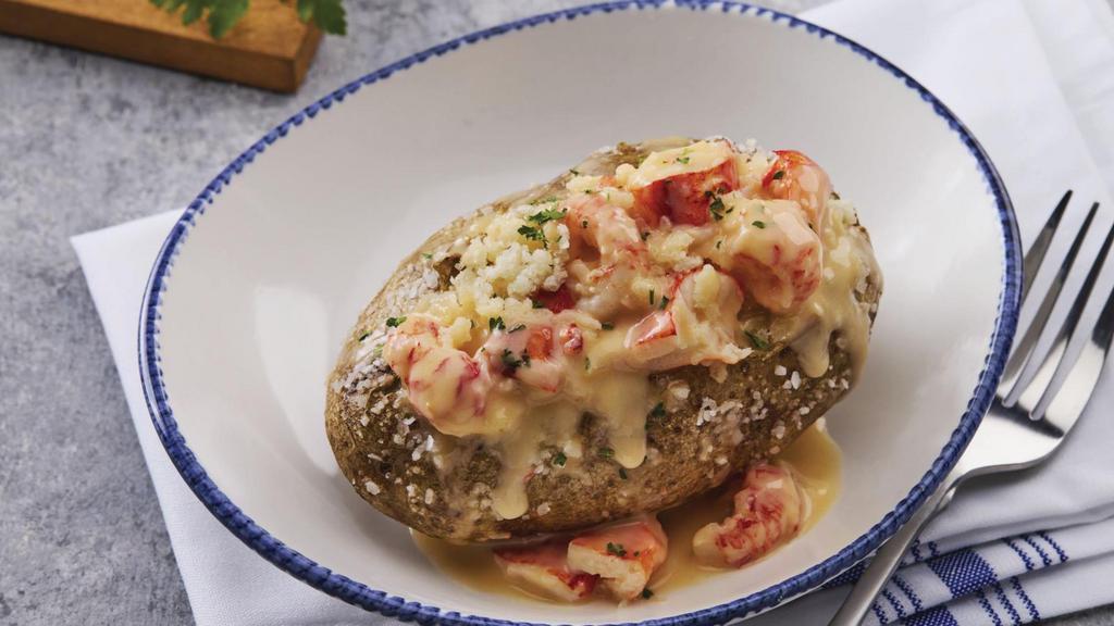 Creamy Lobster Baked Potato · 350 Cal
