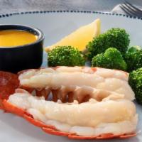 Petite Maine Lobster Tail · Choose Classic style or Wood-Grilled. Served with lemon, melted butter, and choice of side.....