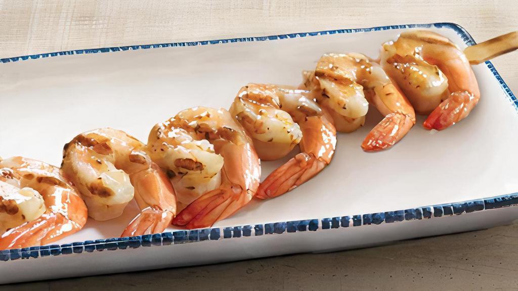 Garlic Shrimp Skewer · With a buttery garlic glaze.. 90 Cal