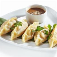 Gyoza · 6 pieces of Japanese-style deep-fried Pork Pot Stickers.
