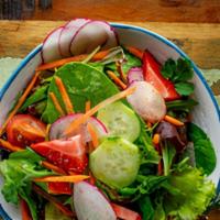 Mixed Garden Salad - Gemischter Salat · Vegan, gluten free, vegetarian. Mixed garden salad with apple cider vinaigrette.