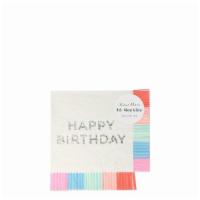 Meri Meri - Birthday Fringe Small Napkins · If you're holding a special birthday party, then a 'Happy Birthday