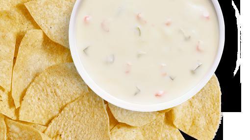 Large Chips & Large Queso Blanco · 