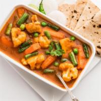 Veg Curry and Chapati · 2 chapati and veg curry
