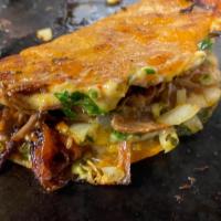 Quesabirria · A new trendy item the quesabirria now popular in the bay area. A semi crisp tortilla with me...