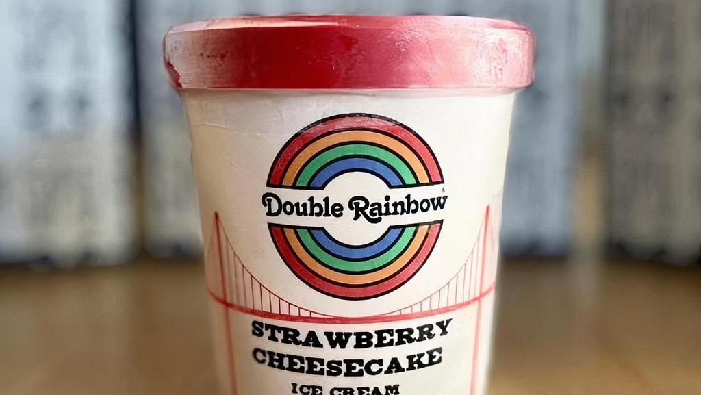 Strawberry Cheesecake Ice Cream · Strawberry Cheesecake: creamy strawberry ice cream laced with luscious berries and cheesecake pieces