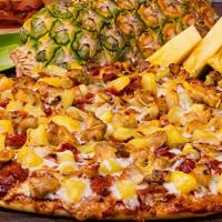 Pineapple Chicken Luau-LARGE · A tropical treat! Grilled chicken, crispy bacon and juicy pineapple on KC Masterspiece BBQ s...