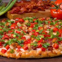 Chicken Club-SMALL · Better than a BLT. Loaded with grilled chicken, crisp bacon, diced tomatoes and green onions...