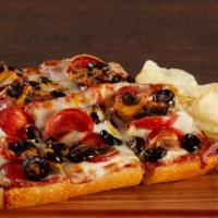 Half Dome · Customize your own open-faced pizza sandwich! We start with a fresh roll, add pizza sauce, m...