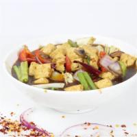 Tofu · Vegan. Spicy. Choice of sauce: Manchurian, Szechwan, or Hot Garlic.