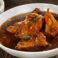 Fish · Spicy. Choice of sauce: Manchurian, Szechwan, or Hot Garlic. Tilapia fillet.