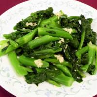 Stir Fried Chinese Broccoli 炒芥蘭 · Vegetarian.