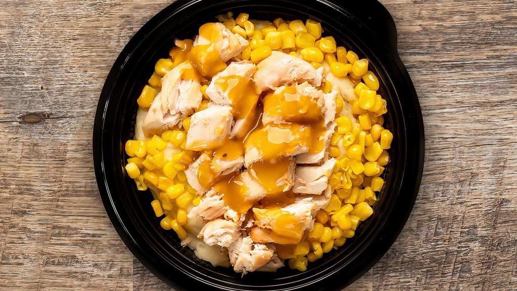 Create Your Own Bowl · The bowl you’ve always wanted, because you design it yourself: choose your entrée, pick two sides, and then top it all off with BBQ sauce or gravy.
