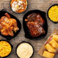 Chicken & Ribs Family Combo · Baby Back Ribs + Rotisserie Chicken = combo perfection.  Get a Whole Chicken, Full order of ...