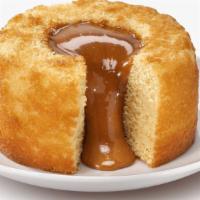 Salted Caramel Lava Cake for 2 · Moist cake with a salty caramel warm lava filling.