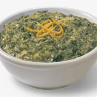 Creamed Spinach · Good for cartoon muscles, even better for your tastebuds. We took dark green tender spinach ...