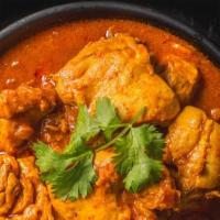 Authentic Chicken Vindaloo · Crispy marinated chicken cooked in highly flavourful spicy mixture and vinegar.
