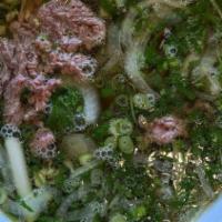 Phở Bò đặc Biệt · Beef combo noodle soup.