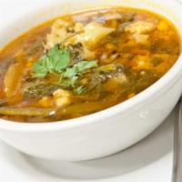 Vegetarian Shorwa · Vegetarian. Fresh vegetable soup.
