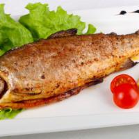 Baked Rainbow Trout Fish · 