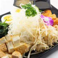 Thai Vermicelli Salad · Spicy. This light and fresh salad filled with vermicelli noodle, crispy shrimps, fried tofu,...