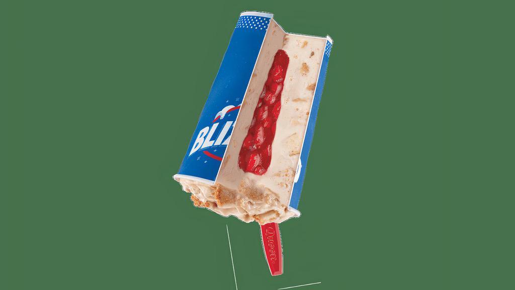 Royal New York Cheesecake Blizzard® Treat  · Cheesecake pieces and graham blended with creamy DQ® vanilla soft serve then filled with a perfectly paired strawberry topping center.
