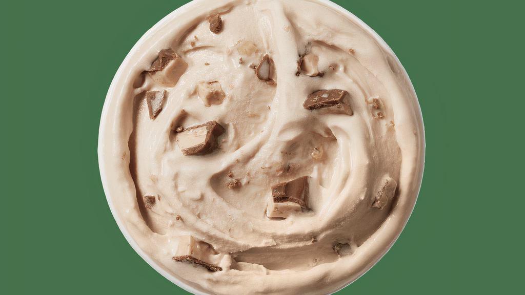 Heath® Blizzard® Treat  · HEATH® candy pieces and fudge  blended with creamy DQ® vanilla soft serve to BLIZZARD® perfection.
