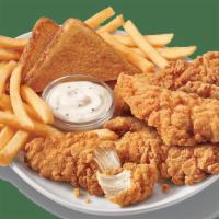 Chicken Strip Basket - 6Pc · A DQ® signature, 100% all-tenderloin white meat chicken strips are served with crispy fries,...
