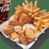 Large Rotisserie Basket W/ Drink · DQ’s new 100% white meat, juicy, tender, rotisserie-style chicken bites, served with fries, ...