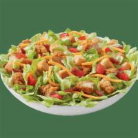 Crispy Chicken Strips Salad Bowl · 100% all-tenderloin white meat crispy chicken strips served on top of a crisp bed of lettuce...