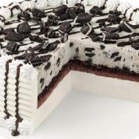 Oreo® Blizzard® Cake · A base layer of our world famous vanilla soft serve, our signature fudge and crunch center, ...