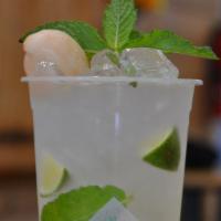 Virgin Lychee Mojito · Sparkling water mix with real lychee, fresh limes, and mint.