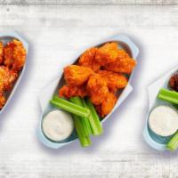 Boneless Wings · Choose size based on weight from: 8 oz, 16 oz or 24 oz (each lb yields 14-19 pieces). Plain ...