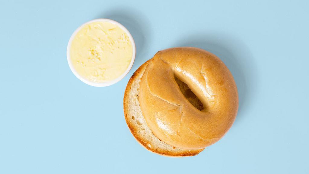 Bagel W/ Butter · Choice of Bagel with butter.