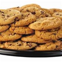 Chocolate Chip Cookie Platter (Dozen) · Top off your meal with these fresh baked treats. A dozen house baked chocolate chip cookies