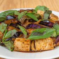 16. Basil Eggplant with Tofu · Spicy.
