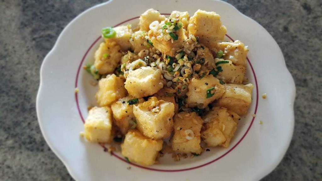 Peppercorn Tofu · Salty and peppery