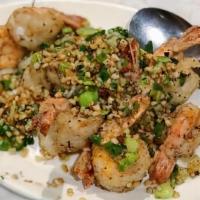 Peppercorn Prawns · Deep-fried, salty and peppery.