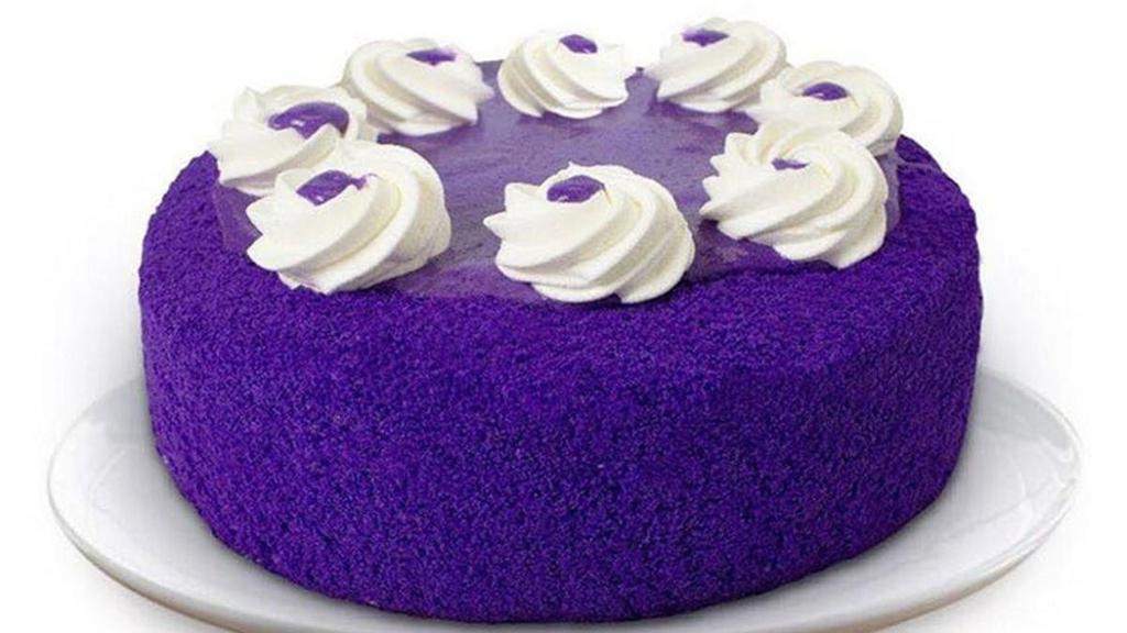 Ube Overload · Each layer of our ube chiffon cake is filled with real Philippine Ube Halaya, giving you the perfect creamy ube delight!