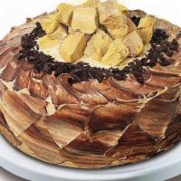 Choco Mocha Crunch  · Chocolate chiffon cake, filled with honeycomb candy in every layer, finished with rich mocha...