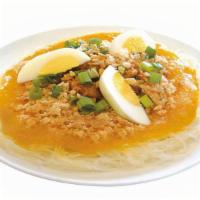 Pancit Palabok - Individual · Red Ribbon’s signature noodle dish topped with our special sauce, sautéed pork, fried garlic...