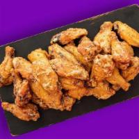 40 Traditional Wings · 40 Traditional bone-in wings with your choice of Classic Buffalo, This is Q'd Up, Honey Trap...