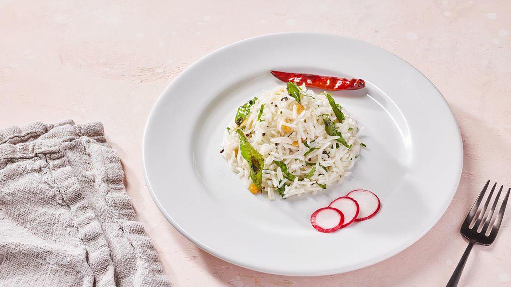Rice Pulao (VG) by dosa by DOSA · By dosa by DOSA. Basmati rice tempered with mustard seeds, channa dal, and fresh curry leaves. We cannot make substitutions.