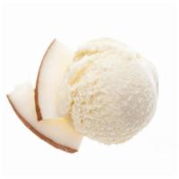 Aloha Ice Cream · Tropical ice cream decked with fresh pineapple, coconut and lychee.