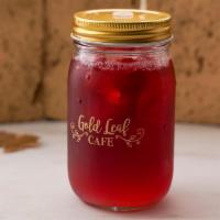 Hibiscus Ginger Iced Tea · Our tea blends come from the lovely ladies at Flowerhead Tea based in Oakland.

Bright hibis...