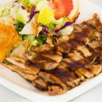 Chicken Teriyaki · Served with Steamed Rice and Soup