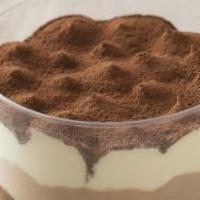 Coppa Tiramisu  · Sponge cake soaked in espresso, dusted with cocoa powder