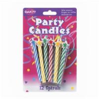 12-Pack Birthday Candles · 12 Birthday Candles to make your cake shine even brighter! Design may vary – inquire with st...