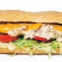 Tuna Melt (Hot Or Cold) · Lettuce, tomatoes, pickles, cheddar cheese, honey mustard, salt & pepper.