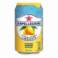 San Pellegrino Limonata · sparkling lemon beverage, 11oz can.